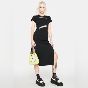 The Ragged Priest Band Maxi Dress size unknown color black